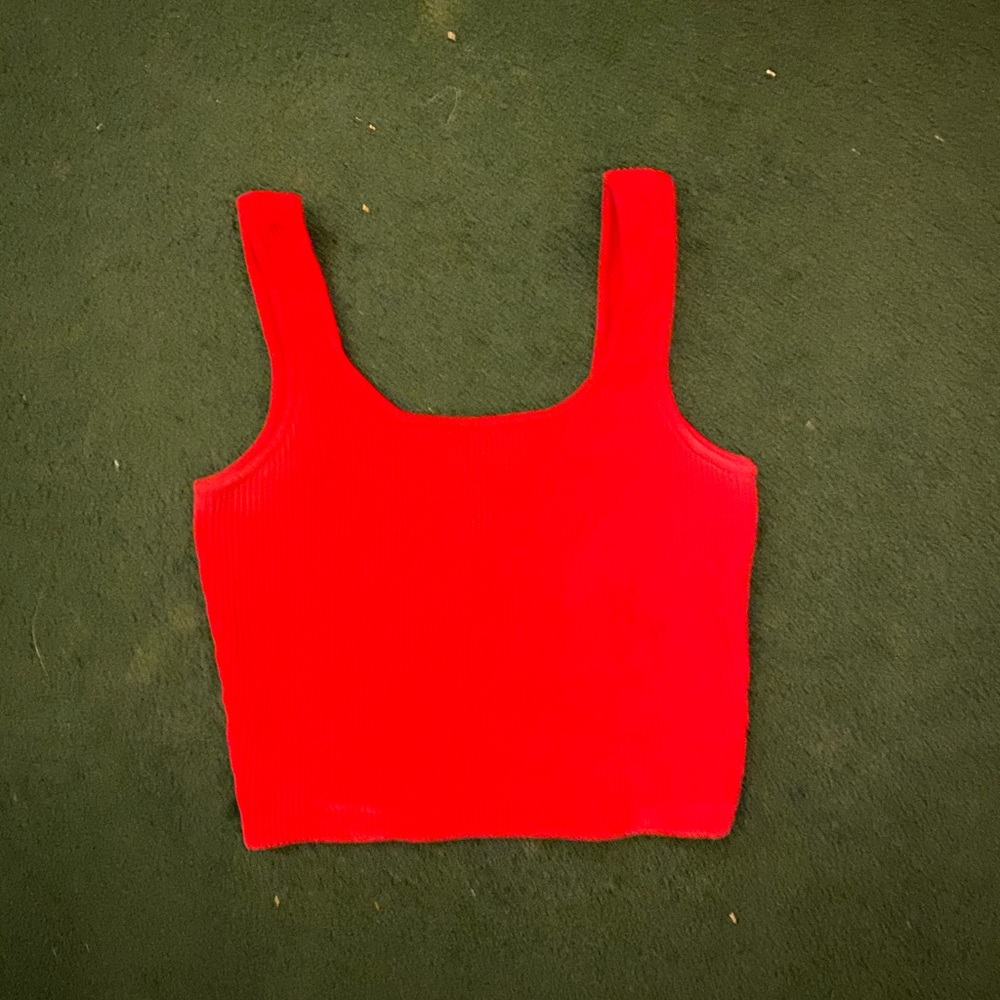Red tank top